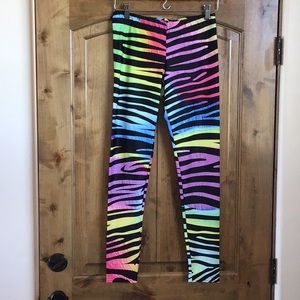 GearBunch leggings in zebra colorful print  Large